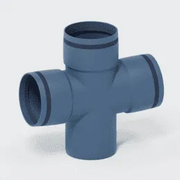 PO Doppelabzweig POLO-KAL XS DN 90/90/87Grad