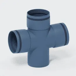 PO Doppelabzweig POLO-KAL XS DN 90/90/87Grad