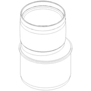 PO Übergangsrohr POLO-KAL XS DN 90/75 – Bild 2