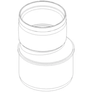 PO Übergangsrohr POLO-KAL XS DN 110/90 – Bild 2