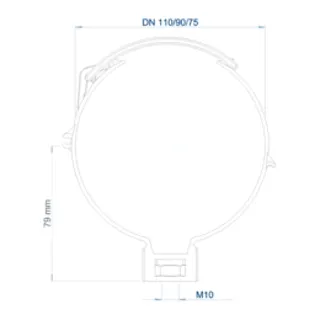 PO Schelle POLO-CLIP DN 110/90/75 M10 – Bild 3