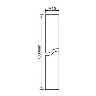 PO Gewindestange M10, 1m – Bild 3