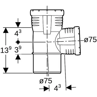 Geberit Silent-Pro Abzweig 87,5Gr d75/75 – Bild 4