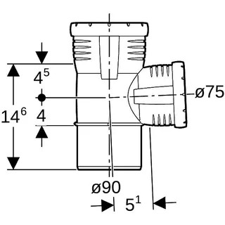 Geberit Silent-Pro Abzweig 87,5Gr d90/75 – Bild 4