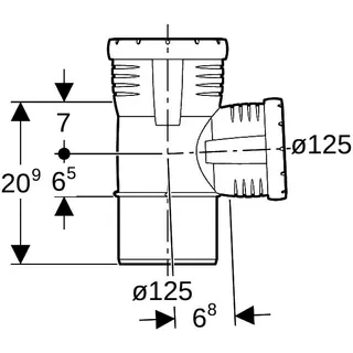 Geberit Silent-Pro Abzweig 87,5Gr d125/125 – Bild 4