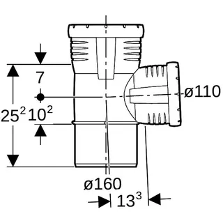 Geberit Silent-Pro Abzweig 87,5Gr d160/110 – Bild 4