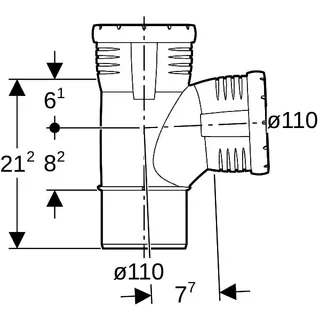 Geberit Silent-Pro Bogenabzweig 87,5Gr d110/110 – Bild 4