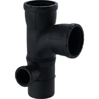 Geberit Silent-Pro Kombibogeneckabzweig 87,5Gr d90/90/50 links – Bild 2