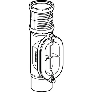 Geberit Silent-Pro Reinigungsstück 90Gr mit ovaler Serviceöffnung d110mm – Bild 3