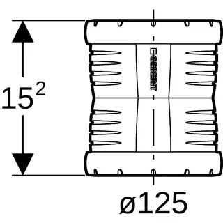 Geberit Silent-Pro Überschiebemuffe d125mm – Bild 4