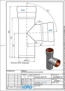 LORO-X ABZWEIG 87 GRAD DN 50/50 – Bild 2