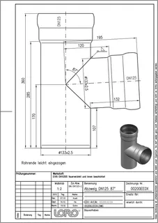 LORO-X ABZWEIG 87 GRAD DN 125/125 – Bild 2