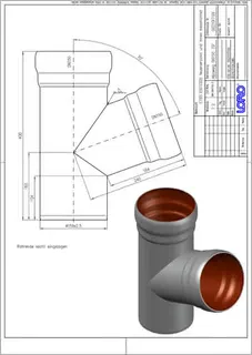 LORO-X ABZWEIG 70 GRAD DN 150/150 – Bild 2