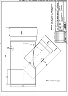 LORO-X RED-ABZWEIG 45 GRAD DN 200/125 – Bild 2