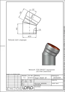 LORO-X BOGEN 30 GRAD DN 200 – Bild 2