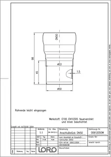 LORO-X ANSCHLUßST.A.KA-HT-MU 50,DN 50 – Bild 2