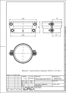 LORO-X SICHERUNGSSCHELLE DN 125 – Bild 2
