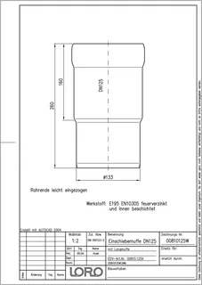 LORO-X EINSCHIEBMUFFE DN 125 – Bild 2