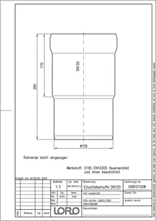 LORO-X EINSCHIEBMUFFE DN 150 – Bild 2