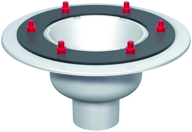ACO Bodenablauf Wal-Selecta DN100 90 Grad/2,0l/s/Pressfl./ohne WS/epoxiert