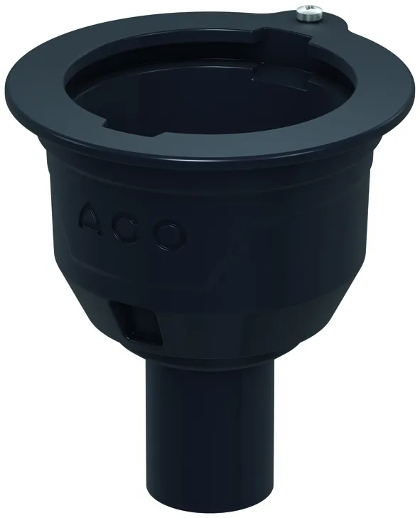 ACO Bodenablauf Passavant DN50 90 Grad/1,0l/s/Halter./ohne WS/ Anstrich