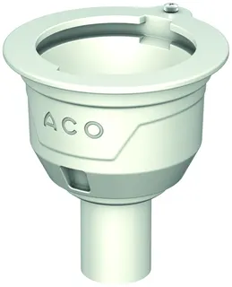 ACO Bodenablauf Passavant DN50 90 Grad/1,0l/s/ Halter./ohne WS/epoxiert