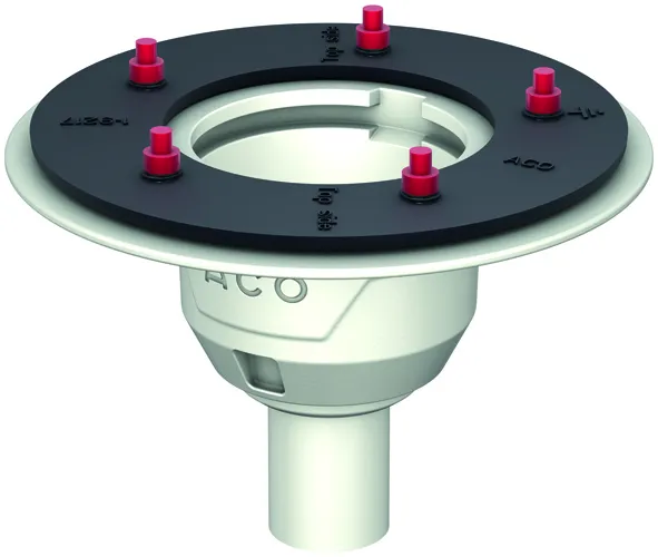 ACO Bodenablauf Passavant DN50 90 Grad/1,0l/s/Pressfl./ohne WS/epoxiert