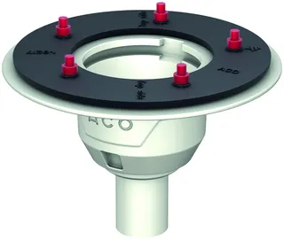 ACO Bodenablauf Passavant DN50 90 Grad/1,0l/s/Pressfl./ohne WS/epoxiert