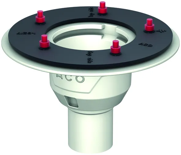 ACO Bodenablauf Passavant DN70 90 Grad/2,0l/s/Pressfl./ohne WS/epoxiert