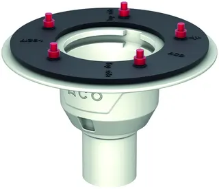 ACO Bodenablauf Passavant DN70 90 Grad/2,0l/s/Pressfl./ohne WS/epoxiert