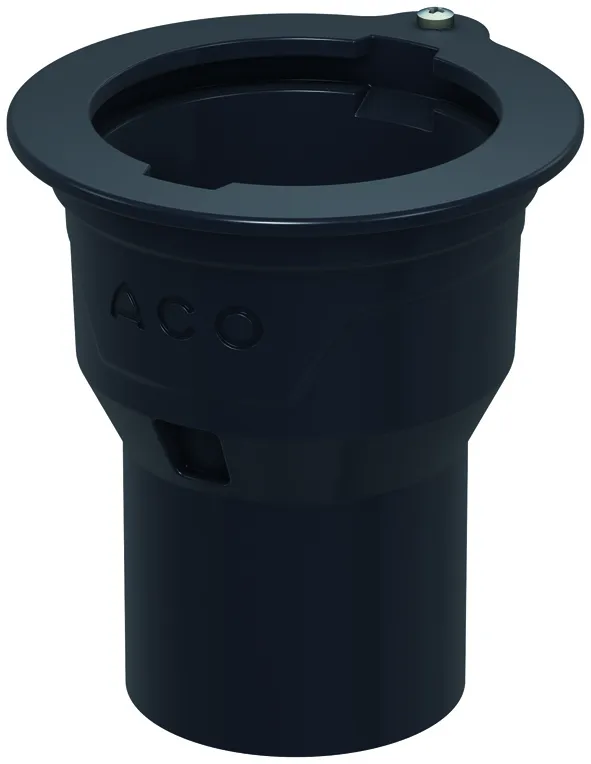 ACO Bodenablauf Passavant DN100/ 90 Grad/ 2,0l/s/Halter./Anstrich