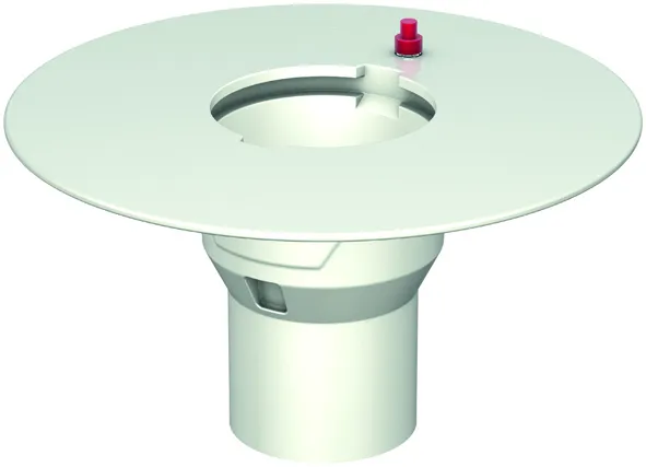 ACO Bodenablauf Passavant DN100/90 Grad/ 2,0l/s/Klebefl./epoxiert