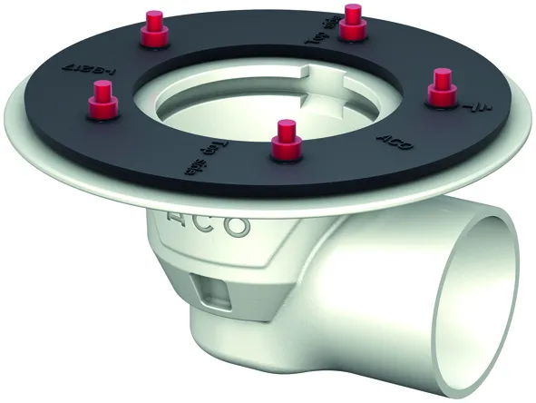 ACO Bodenablauf Passavant DN100/1,5 Grad/1,6l/s/Pressfl./epoxiert
