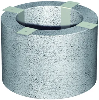 ACO Fit-In Einbauset DN70/ D225/ V2A für Bodenabläufe 90 Grad/DN70