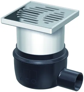 ACO Easy-Flow Bodenablauf DN50 150x150/1,5 Grad/1,0l/s/Kst/ K3/WS50