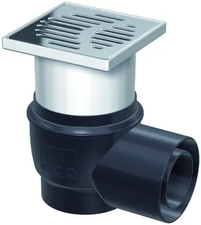 ACO Easy-Flow Bodenablauf DN70/100 1,5 Grad/1,6l/s/ Kst./150x150/K3/WS50
