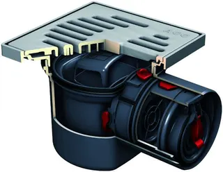 ACO Kellerablauf Junior Typ 5 DN100/197 x197/1,5 Grad/1,4l/s