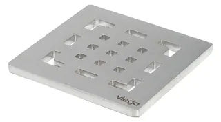 Viega Rost 4928.2 in 100x100mm Edelstahl matt-vernickelt – Bild 2
