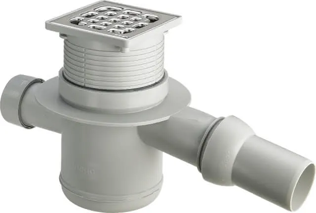 Viega Badablauf 4921.4 in DN40xDN50 Kunststoff grau