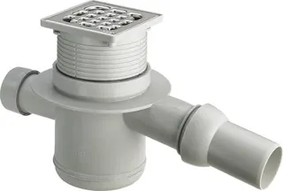 Viega Badablauf 4921.4 in DN40xDN50 Kunststoff grau