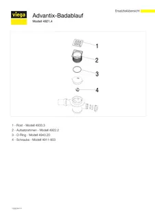 Viega Badablauf 4921.4 in DN40xDN50 Kunststoff grau – Bild 5