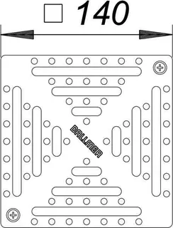 Rost RHS 140, 1,5 mm, rutschh., verschr., 140 x 140 mm – Bild 3