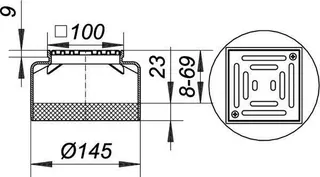 Aufsatz EN 15, Rost verschraubt, 100 x 100 mm – Bild 3