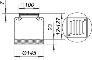 Aufsatz ECS 15, Rost massiv, verschraubt, 100 x 100 mm – Bild 4