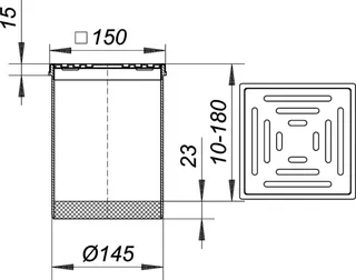Aufsatz SEC 15, 150 x 150 mm – Bild 3