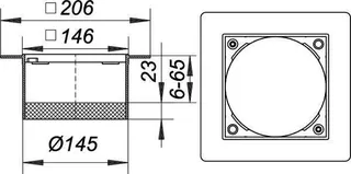 Aufsatzrahmen PVC 15, 150 x 150 mm – Bild 3