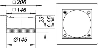 Aufsatzrahmen PVC 15, 150 x 150 mm – Bild 4