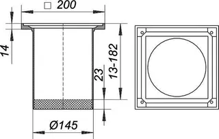 Aufsatzrahmen GES 15, 200 x 200 mm – Bild 3