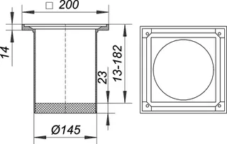 Aufsatzrahmen GES 15, 200 x 200 mm – Bild 4