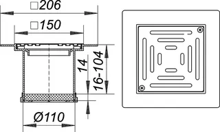 Aufsatz PVC-KEN 10, Rost verschr., 150 x 150 mm – Bild 4